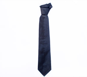 Cravatta nera a righe